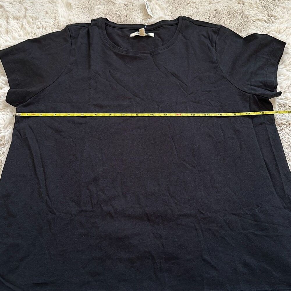Madewell Drapey Crewneck Tee Black Size M - Picture 5 of 7